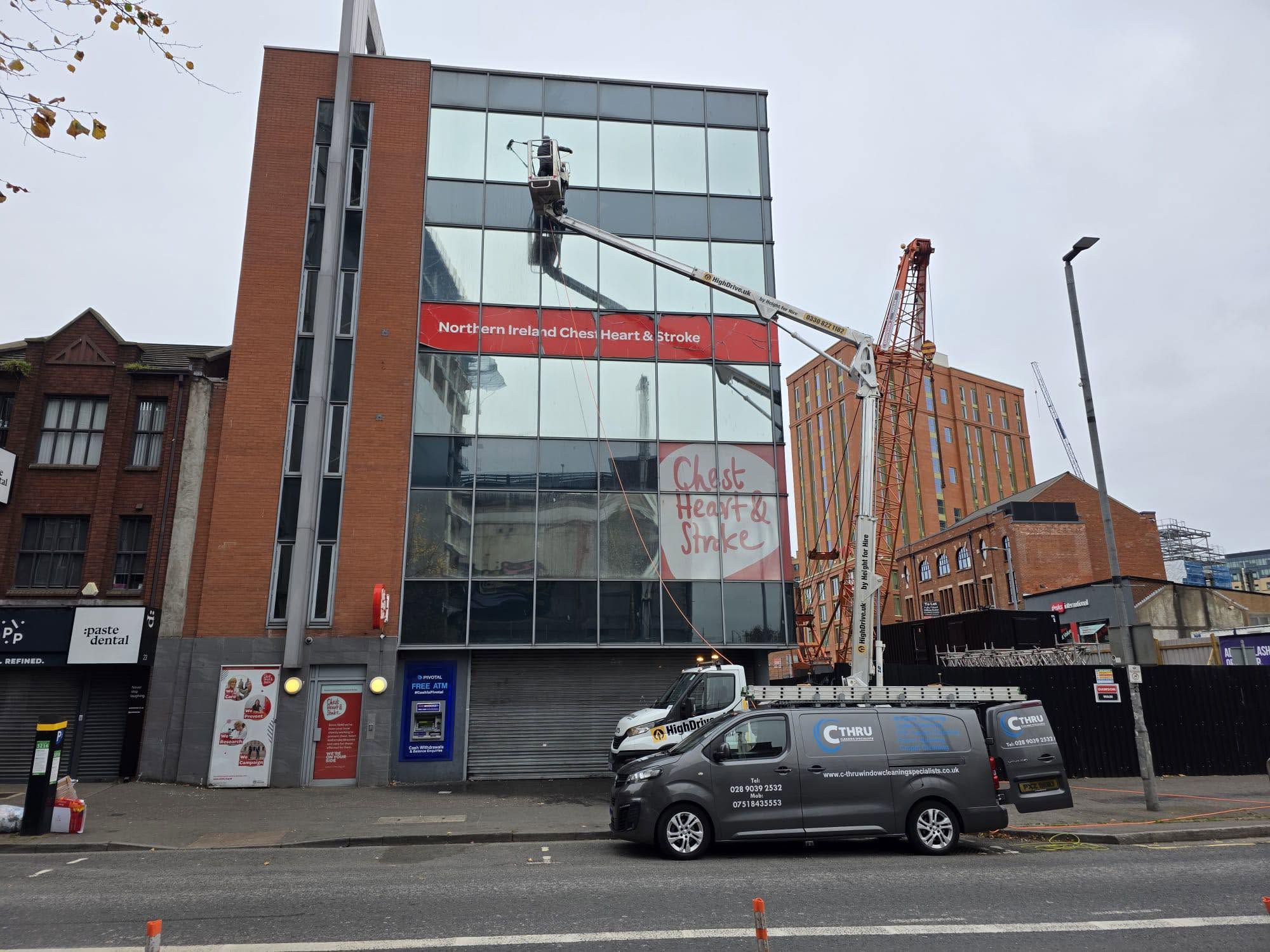 Window Cleaning for Businesses in Belfast, City Centre