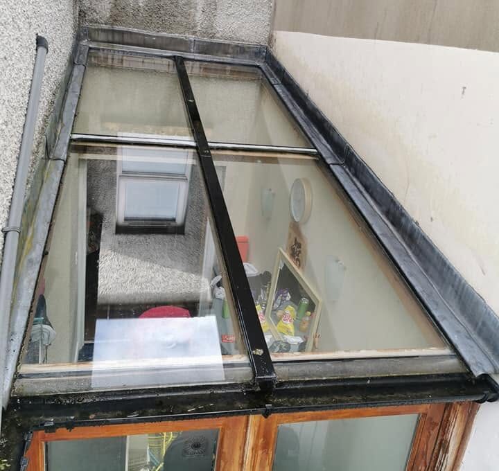 After Roof window cleaning